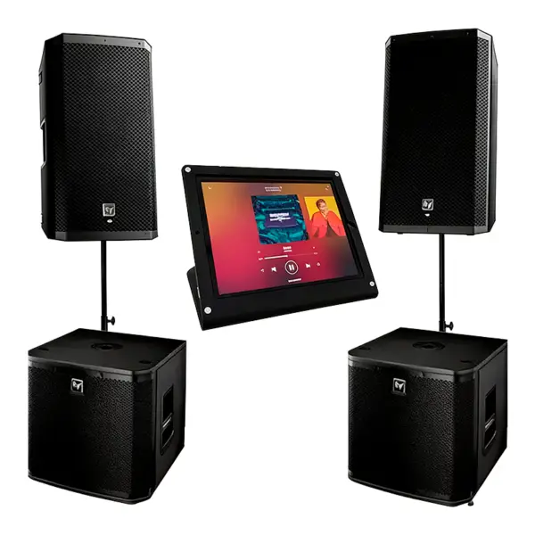 Ipad jukebuk inkl hoejtalere 100 person1