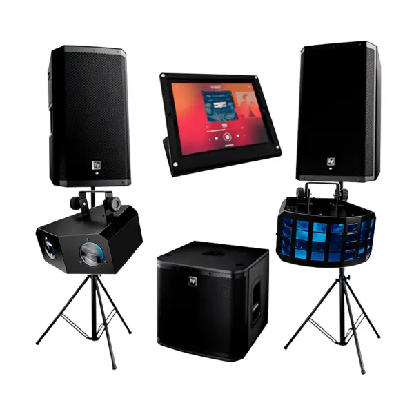 ipad jukebox inkl. hoejtalere og lyspakke 80 pers1