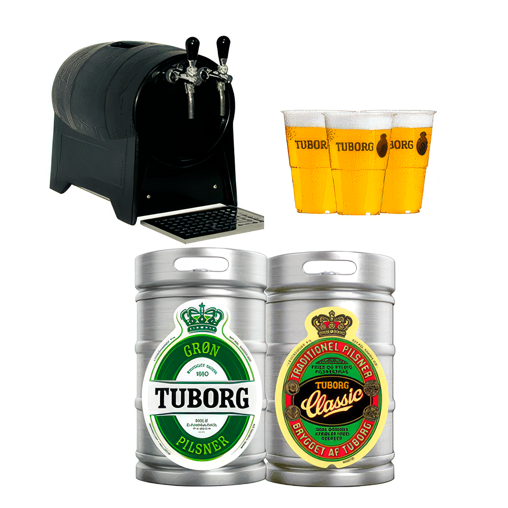 Fadoelspakke – Groen Tuborg Pilsner Tuborg Classic 2 Haner